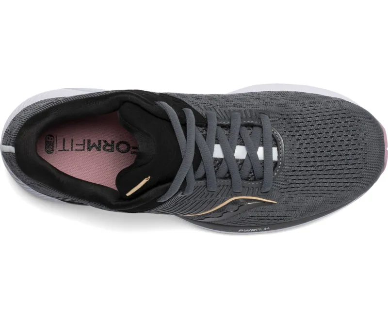 Saucony Women's Guide 14 Charcoal/Rose-3